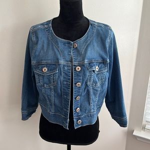 Torrid Size 1 Cropped Denim Jacket